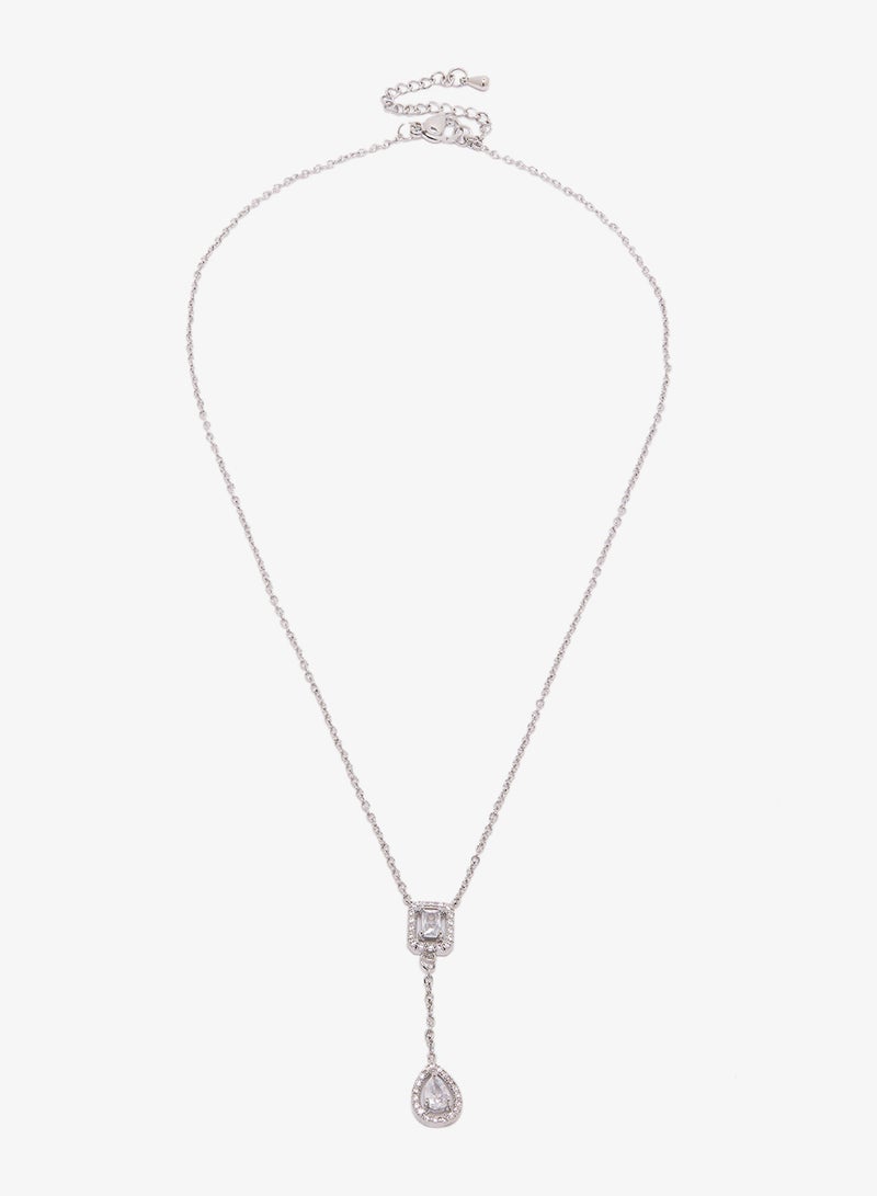 ايلا ليمتد اديشن قلادة فضية مزينة بالماس - Image 1